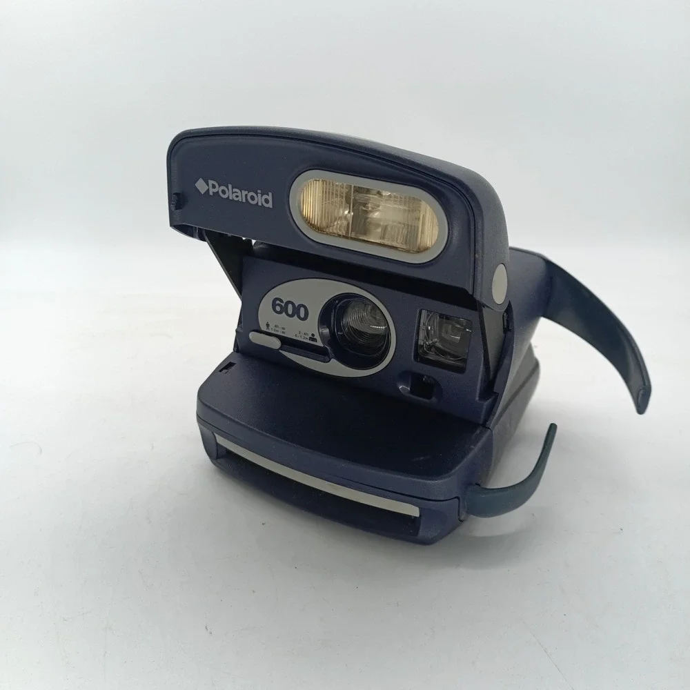 Polaroid 600 Instant Film Camera Navy Blue OneStep Express Vintage a1